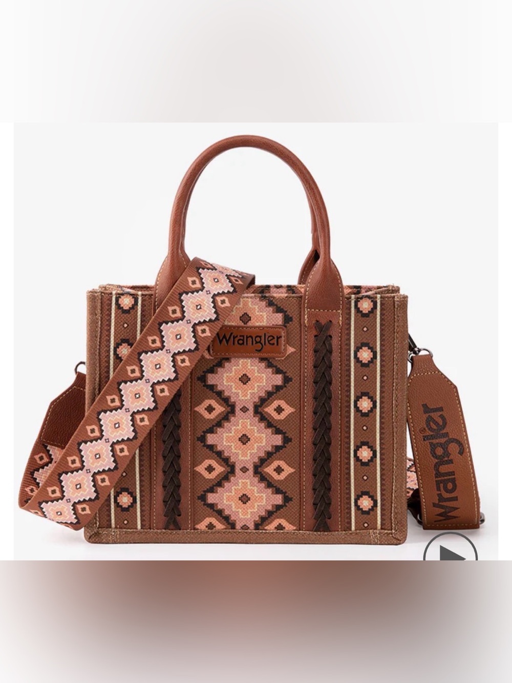 WRANGLER SOUTHWESTERN
CROSSBODY TOTE BAG